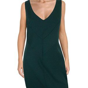 Black Halo Sheath with Cross Detail Casual Dress